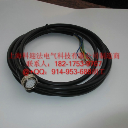 伺服電機(jī)M23電纜插頭，機(jī)器手信號(hào)傳感器12針12孔插頭