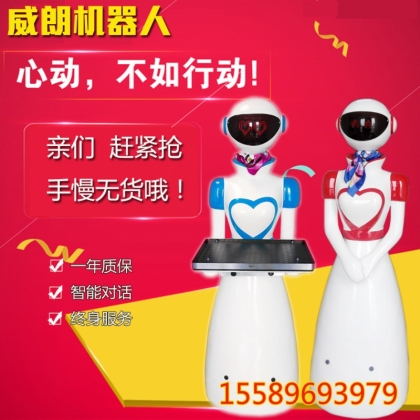 餐飲業(yè)智能語(yǔ)音對(duì)話送餐傳菜迎賓機(jī)器人服務(wù)員餐廳