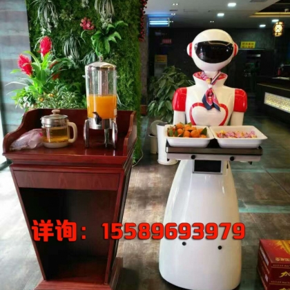 新餐廳送餐機(jī)器人服務(wù)員智能迎賓上菜端菜傳菜員語(yǔ)音對(duì)話外殼定制