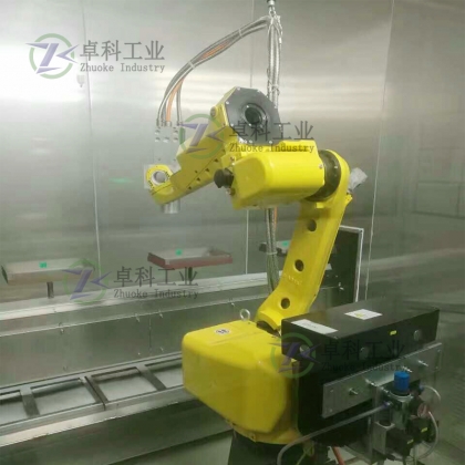 五金噴涂機(jī)器人工作站 發(fā)那科噴漆機(jī)械手臂 24小時(shí)自動(dòng)噴涂