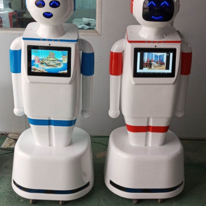 深圳江智產(chǎn)品導(dǎo)購咨詢機(jī)器人JZR1500590A