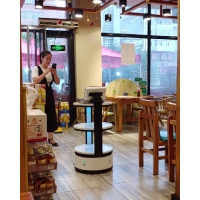 提供全國 送餐機器人租賃 三層托盤機器人