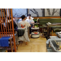 餐廳智能服務(wù)員 餐廳無軌餐車  無軌機(jī)器人