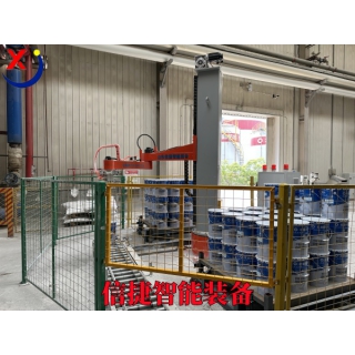 立柱機(jī)器人在涂料桶碼垛中的應(yīng)用